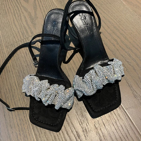 Star Style Kuxury Rhinestone High Heel Stiletto